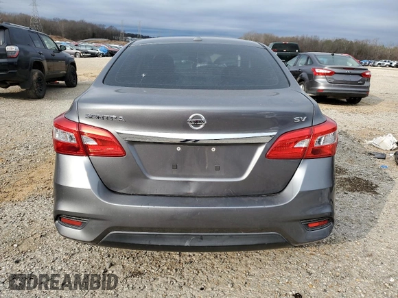 2017 Nissan Sentra SV with VIN 3N1AB7AP2HL662022, listed as a Copart auction lot 44387295 with 146,186 mi miles and Salvage Title. Bid and sale history available at carsss.com. Image 6.