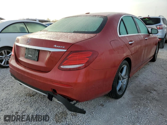 2017 Mercedes-Benz E-Class E 300 Luxury with VIN WDDZF4KB8HA218453, listed as a Copart auction lot 62501382 with 0 mi miles. Bid and sale history available at carsss.com. Image 4.