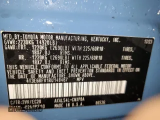 2024 Toyota RAV4 Hybrid XSE with VIN 4T3E6RFV1RU148467, listed as a Copart auction lot 47574595 with 17,147 mi miles and Salvage Title. Bid and sale history available at carsss.com. Image 14.