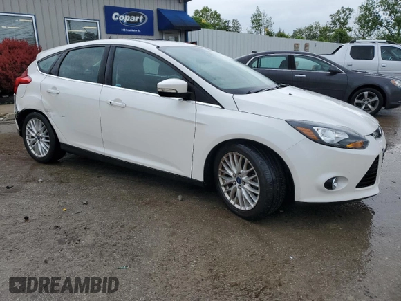2014 Ford Focus Titanium with VIN 1FADP3N28EL418651, listed as a Copart auction lot 56723475 with 94,773 mi miles and Salvage title. Bid and sale history available at DreamBid. Image 4.