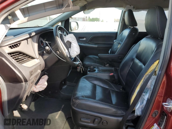 2017 Toyota Sienna SE with VIN 5TDXZ3DC3HS880002, listed as a Copart auction lot 53904715 with 159,132 mi miles and Salvage title. Bid and sale history available at DreamBid. Image 7.