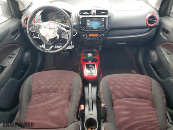 2023 Mitsubishi Mirage Black Edition with VIN ML32AWHJ6PH005708, listed as a Copart auction lot 76376094 with 15,731 mi miles and Salvage Title. Bid and sale history available at carsss.com. Image 8.
