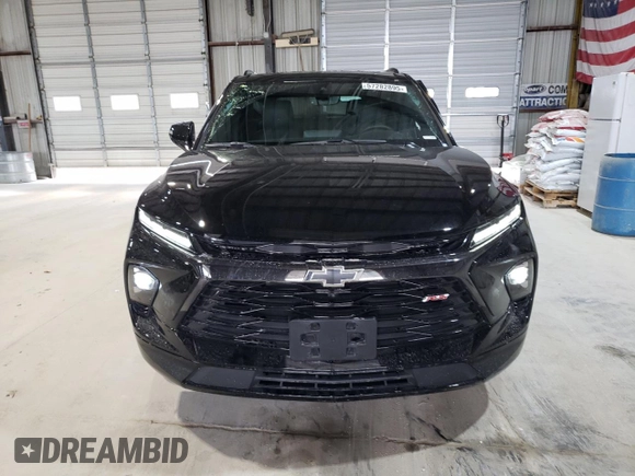 2024 Chevrolet Blazer RS with VIN 3GNKBKRSXRS174979, listed as a Copart auction lot 57282895 with 14,560 mi miles and Salvage title. Bid and sale history available at DreamBid. Image 5.