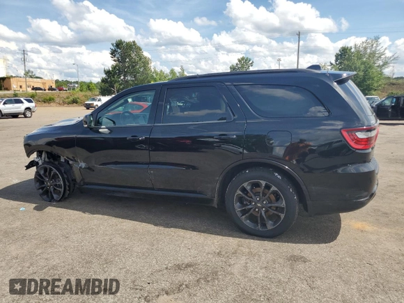 2021 Dodge Durango GT with VIN 1C4RDJDG7MC750878, listed as a Copart auction lot 60526925 with 36,190 mi miles and Salvage title. Bid and sale history available at DreamBid. Image 2.