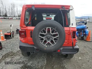 2025 Jeep Wrangler Sahara with VIN 1C4PJXEN0SW506260, listed as a Copart auction lot 46349375 with 2,824 mi miles and Clean Title. Bid and sale history available at DreamBid. Image 6.