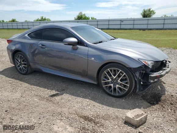 2015 Lexus RC 350 with VIN JTHHE5BC4F5002532, listed as a Copart auction lot 61462854 with 76,565 mi miles and Salvage Title. Bid and sale history available at carsss.com. Image 4.