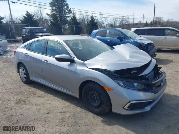 2019 Honda Civic Sedan LX with VIN 2HGFC2F61KH564927, listed as a IAAI auction lot 41660332 with 93,631 mi miles. Bid and sale history available at carsss.com. Image 1.