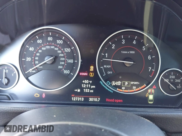 2014 BMW 3 Series 335i xDrive with VIN WBA3B9G50ENR91754, listed as a IAAI auction lot 41430306 with 127,313 mi miles and . Bid and sale history available at carsss.com. Image 7.