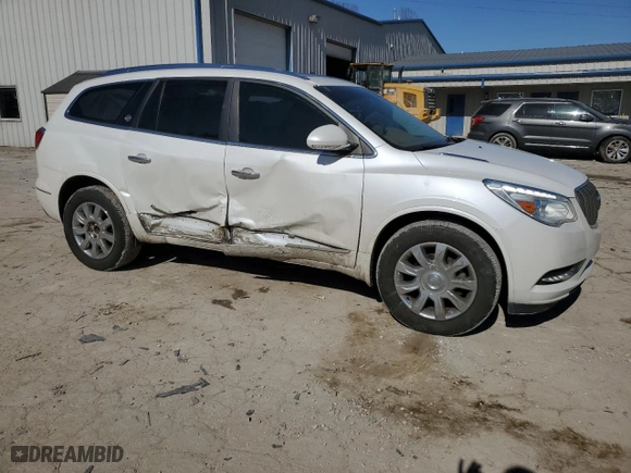 2017 Buick Enclave Leather with VIN 5GAKRBKD1HJ184298, listed as a Copart auction lot 46899305 with 134,482 mi miles and Salvage Title. Bid and sale history available at carsss.com. Image 4.