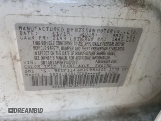 2019 Nissan Sentra S with VIN 3N1AB7AP5KY447017, listed as a Copart auction lot 48408675 with 176,554 mi miles and Salvage Title. Bid and sale history available at DreamBid. Image 14.