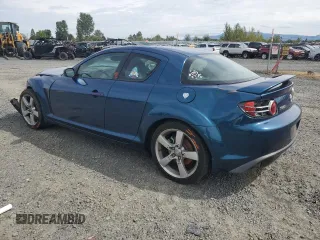 2007 Mazda RX-8 Touring with VIN JM1FE173170209145, listed as a Copart auction lot 67613734 with 100,896 mi miles and Salvage Title. Bid and sale history available at carsss.com. Image 2.