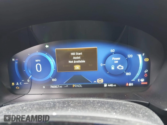2021 Ford Escape Titanium Hybrid with VIN 1FMCU9DZ5MUA18079, listed as a IAAI auction lot 42340093 with 71,630 mi miles and . Bid and sale history available at DreamBid. Image 7.