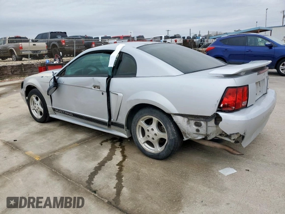 2002 Ford Mustang Standard with VIN 1FAFP40452F129857, listed as a Copart auction lot 45167465 with 0 mi miles and Salvage Title. Bid and sale history available at carsss.com. Image 2.