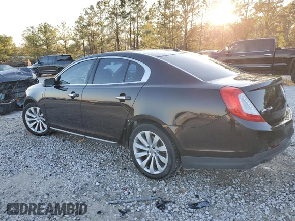 2014 Lincoln MKS with VIN 1LNHL9DK7EG601894, listed as a Copart auction lot 46377445 with 147,745 mi miles and Salvage Title. Bid and sale history available at DreamBid. Image 2.