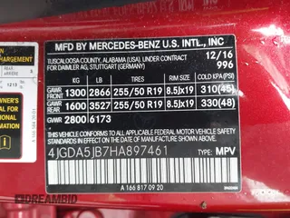 2017 Mercedes-Benz GLE 350 with VIN 4JGDA5JB7HA897461, listed as a IAAI auction lot 42384588 with 80,000 mi miles and . Bid and sale history available at DreamBid. Image 9.