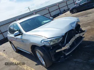 2020 BMW X3 sDrive30i with VIN 5UXTY3C05L9C73732, listed as a IAAI auction lot 40252791 with 77,176 mi miles. Bid and sale history available at carsss.com. Image 1.