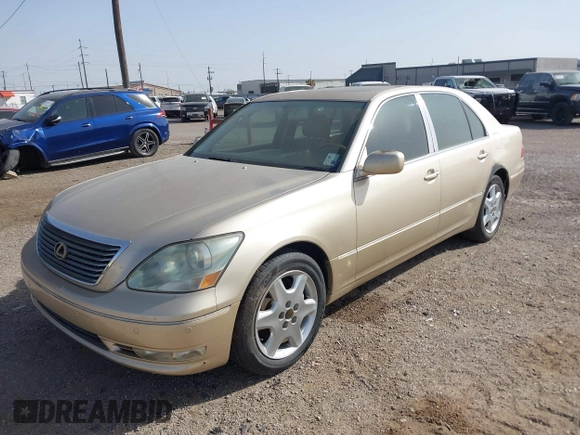 2005 Lexus LS 430 z VIN JTHBN36F655004313, wystawiony jako IAAI lot #41732745 z przebiegiem 133 928 mil mil oraz . Historia ofert i sprzedaży dostępna na DreamBid. Obrazek 2.