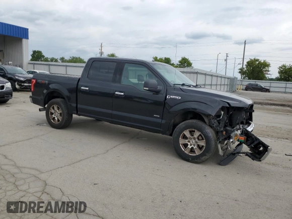 2015 Ford F-150 XLT with VIN 1FTEW1EP7FFC21309, listed as a Copart auction lot 55979265 with 86,484 mi miles and Salvage title. Bid and sale history available at DreamBid. Image 4.
