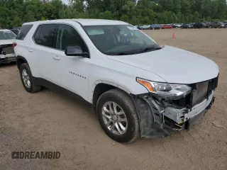 2020 Chevrolet Traverse LS with VIN 1GNEVFKW5LJ260198, listed as a Copart auction lot 65166815 with 76,553 mi miles and Clean title. Bid and sale history available at DreamBid. Image 4.