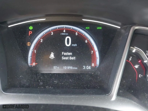 2019 Honda Civic Sedan Sport with VIN 19XFC2F85KE210856, listed as a IAAI auction lot 41846724 with 101,898 mi miles. Bid and sale history available at carsss.com. Image 7.