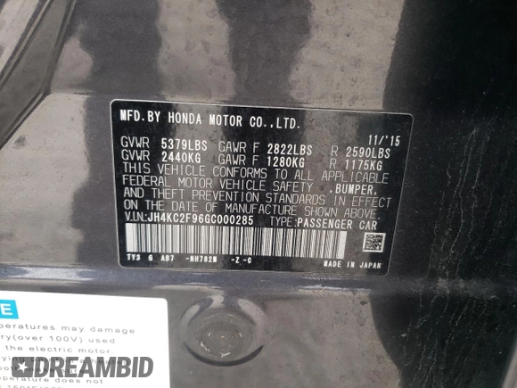 2016 Acura RLX Hybrid Advance z VIN JH4KC2F96GC000285, wystawiony jako Copart lot #47346385 z przebiegiem 105 778 mil mil oraz Szkoda całkowita • Salvage title. Historia ofert i sprzedaży dostępna na DreamBid. Obrazek 12.