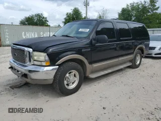 2002 Ford Excursion Limited z VIN 1FMNU42L62EB78540, wystawiony jako Copart lot #53920865 z przebiegiem 357 533 mil mil oraz Szkoda całkowita • Salvage title. Historia ofert i sprzedaży dostępna na DreamBid. Obrazek 1.