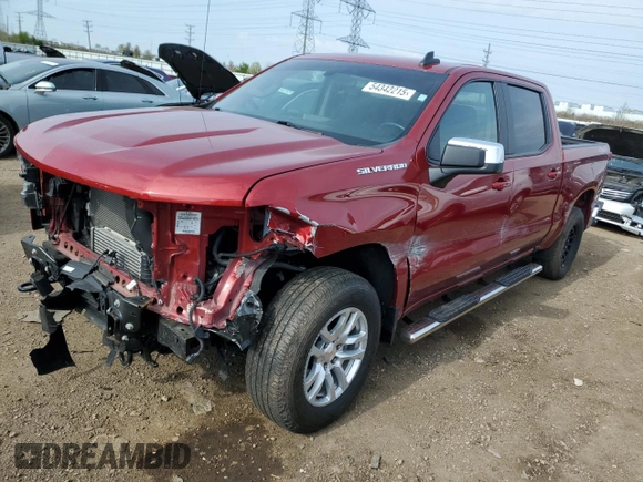 2021 Chevrolet Silverado 1500 LT z VIN 3GCPYDEK4MG443990, wystawiony jako Copart lot #54342215 z przebiegiem 68 958 mil mil oraz Szkoda całkowita • Salvage title. Historia ofert i sprzedaży dostępna na DreamBid. Obrazek 1.