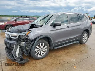 2022 Honda Pilot EX-L with VIN 5FNYF5H54NB011235, listed as a Copart auction lot 55689015 with 90,078 mi miles and Salvage title. Bid and sale history available at DreamBid. Image 1.