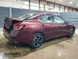 2025 Nissan Sentra SV with VIN 3N1AB8CV9SY302015, listed as a Copart auction lot 56039085 with 6,493 mi miles and Clean Title. Bid and sale history available at DreamBid. Image 3.