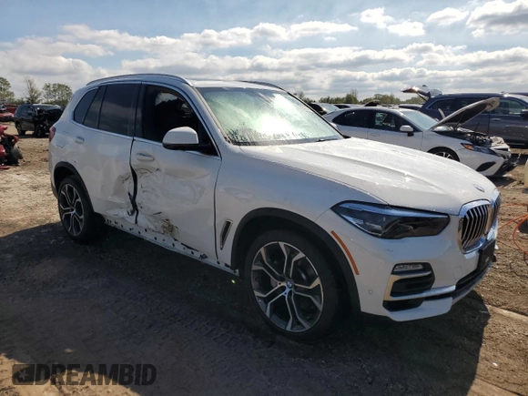 2021 BMW X5 xDrive40i with VIN 5UXCR6C09M9F71460, listed as a Copart auction lot 73531444 with 26,066 mi miles and Salvage title. Bid and sale history available at DreamBid. Image 4.
