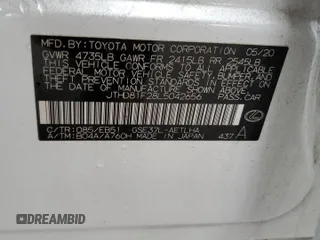 2020 Lexus IS 300 with VIN JTHD81F28L5042656, listed as a Copart auction lot 57876525 with 78,868 mi miles and Salvage title. Bid and sale history available at DreamBid. Image 13.