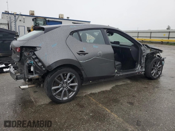 2020 Mazda 3 with VIN JM1BPALM6L1159659, listed as a Copart auction lot 45170845 with 57,391 mi miles and Salvage title. Bid and sale history available at DreamBid. Image 3.
