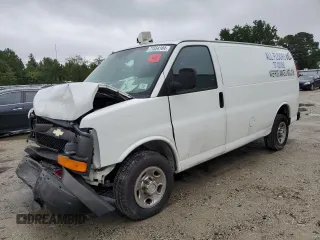 2012 Chevrolet Express Cargo Van with VIN 1GCWGFCA1C1169004, listed as a Copart auction lot 71554104 with 0 mi miles and Salvage Title. Bid and sale history available at carsss.com. Image 1.