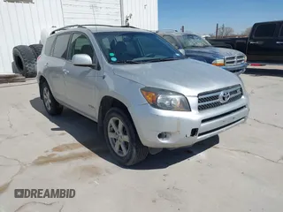 2007 Toyota RAV4 Limited with VIN JTMZK34V775014497, listed as a IAAI auction lot 41593798 with 296,866 mi miles. Bid and sale history available at carsss.com. Image 1.