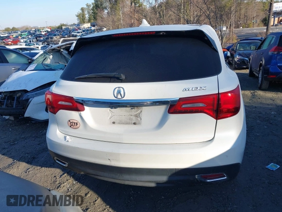 2016 Acura MDX with VIN 5FRYD3H23GB015536, listed as a IAAI auction lot 41424741 with 88,464 mi miles. Bid and sale history available at carsss.com. Image 16.