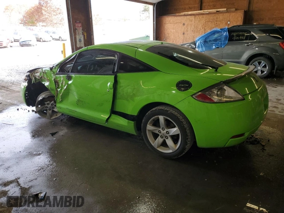 2007 Mitsubishi Eclipse GS with VIN 4A3AK24F07E000003, listed as a Copart auction lot 77862004 with 0 mi miles and Salvage Title. Bid and sale history available at carsss.com. Image 2.