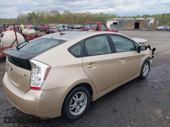 2010 Toyota Prius II with VIN JTDKN3DU8A0165496, listed as a IAAI auction lot 41960458 with 173,446 mi miles. Bid and sale history available at carsss.com. Image 4.