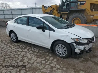 2015 Honda Civic Sedan LX with VIN 19XFB2F57FE045763, listed as a Copart auction lot 49605475 with 159,352 mi miles and Salvage Title. Bid and sale history available at carsss.com. Image 4.
