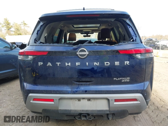 2023 Nissan Pathfinder Platinum с VIN 5N1DR3DK2PC237839, выставлен на аукционе IAAI как лот 41800209 с пробегом 21 446 миль миль и . История ставок и продаж доступна на DreamBid. Изображение 16.