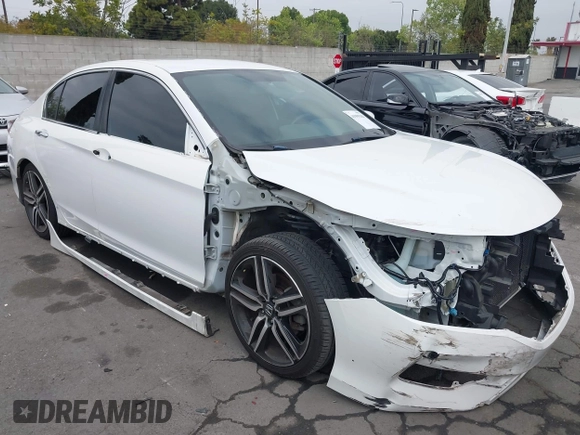 2016 Honda Accord Sport with VIN 1HGCR2F57GA244137, listed as a IAAI auction lot 41999284 with 87,660 mi miles and . Bid and sale history available at DreamBid. Image 1.