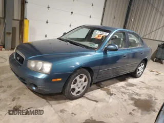 2002 Hyundai Elantra GLS z VIN KMHDN45D42U274444, wystawiony jako Copart lot #57976625 z przebiegiem 71 937 mil mil oraz Czysty tytuł • Clean title. Historia ofert i sprzedaży dostępna na DreamBid. Obrazek 1.