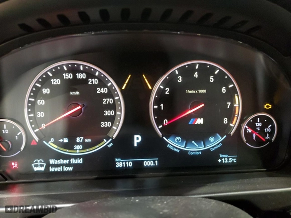 2015 BMW X5 M with VIN 5YMKT6C52F0C89637, listed as a Copart auction lot 51023414 with 38,110 mi miles. Bid and sale history available at carsss.com. Image 9.