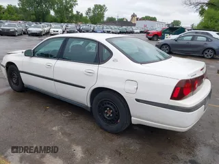 2003 Chevrolet Impala z VIN 2G1WF52E039383388, wystawiony jako IAAI lot #42292147 z przebiegiem 162 382 mil mil oraz . Historia ofert i sprzedaży dostępna na DreamBid. Obrazek 3.