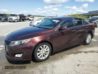 2015 Kia Optima EX with VIN 5XXGN4A73FG386892, listed as a Copart auction lot 52632605 with 208,223 mi miles and Salvage Title. Bid and sale history available at carsss.com. Image 1.
