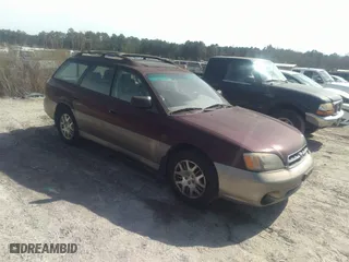 2001 Subaru Legacy Wagon Outback H6 L.L. Bean Edition with VIN 4S3BH806X17654226, listed as a IAAI auction lot 41663237 with 192,339 mi miles. Bid and sale history available at carsss.com. Image 1.