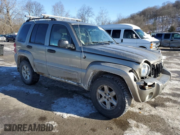 2004 Jeep Liberty Limited with VIN 1J4GL58K14W152214, listed as a Copart auction lot 42617265 with 141,454 mi miles and Salvage Title. Bid and sale history available at carsss.com. Image 4.