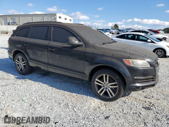 2007 Audi Q7 Premium with VIN WA1BV74L47D018456, listed as a Copart auction lot 85558234 with 0 mi miles and Salvage Title. Bid and sale history available at carsss.com. Image 4.