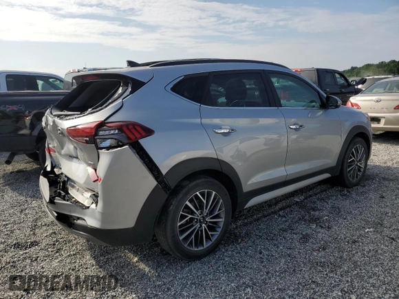 2020 Hyundai Tucson SEL with VIN KM8J3CAL9LU092403, listed as a Copart auction lot 55854525 with 39,320 mi miles and Salvage title. Bid and sale history available at DreamBid. Image 3.