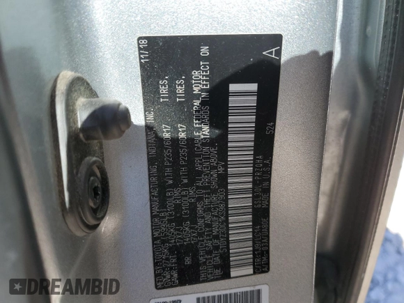 2019 Toyota Sienna XLE Auto Access Seat with VIN 5TDYZ3DC1KS987903, listed as a Copart auction lot 45039385 with 72,017 mi miles and Salvage Title. Bid and sale history available at carsss.com. Image 13.