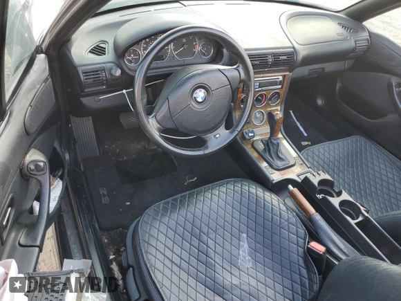 2001 BMW Z3 3.0 with VIN WBACN53451LL46309, listed as a Copart auction lot 68974214 with 156,216 mi miles and Salvage title. Bid and sale history available at DreamBid. Image 8.